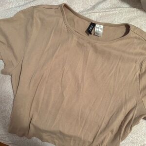 Beige Crop Top